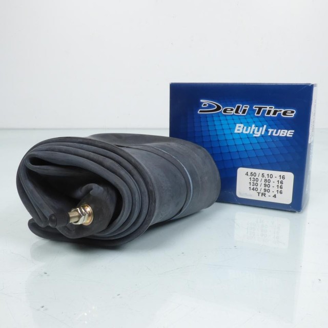 Chambre à air Deli Tire pour moto 4.50 à 5.10-16 130/80-16 130/90-16 140/90-16