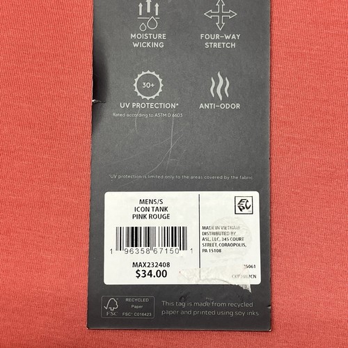 VRST Activewear Icon Tank Top ärmelloses Shirt rot (pink rouge) Herren Größe S - Bild 9 von 9
