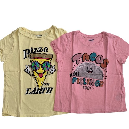 Bundle of 6 Girls Cute Adorable Top T-Shirts Size 7-8 Medium Old Navy - Afbeelding 2 van 12