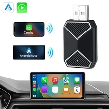 NEW Mini Wireless CarPlay Adapter For Android Auto USB Car Dongle Connect Box US