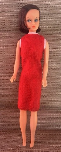 Vintage American Character Rare Brunette Tressy Without The Grow Hair Mechanism