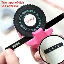 Manual 3D Embossing Label Maker Typewriter Printer DIY Machine with Tapes