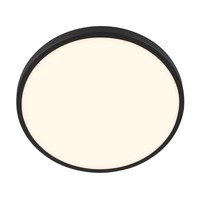 Deckenleuchte Led Deckenlampe Warmweiß Dekorblende Flur Wohnzimmer 33Cm Schwarz
