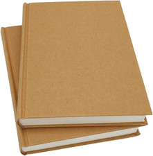 8.5X11 Sketch Book, Pack of 2, 240 Sheets 100Gsm , Hardcover Bound Sketch Noteb