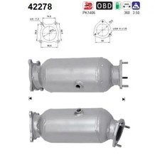 Katalysator Euro 6 42278 AS für AUDI A4 B9 A4 B9 Avant A5 A5 Sportback A6 C8