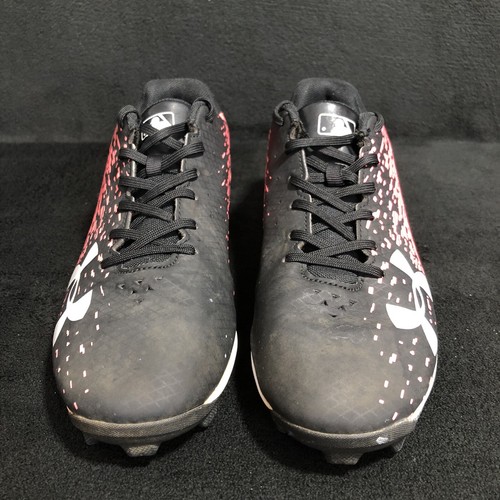 Under Armour Baseball Cleats Athletic Shoes Youth 5Y Pink & Black 1278754-064 - Picture 2 of 9