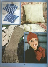 How To Knit Leisure Arts Patterns Slippers Mittens Booties Afghan Pillow P22