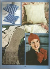 How To Knit Leisure Arts Patterns Slippers Mittens Booties Afghan Pillow P22