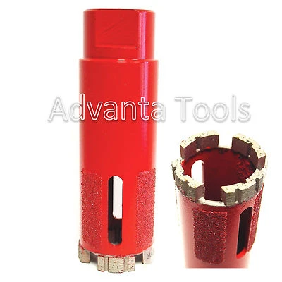 ADVANTA 1-3/8” Laser Welded Granite Marble Diamond Core Drill Bit w/ Side Protection