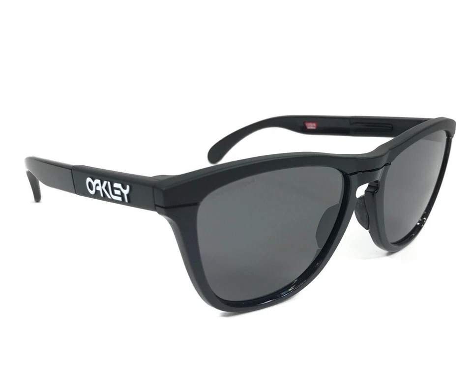 Oakley Sunglasses Frogskins Range OO9284-1155 Matte Black with Prizm Grey Lenses - Image 3 of 4