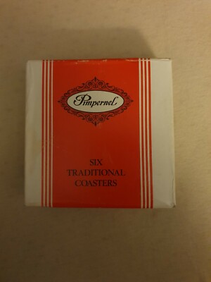 Pimpernel Six Traditionell Coasters 7 Hunting unbenutzt