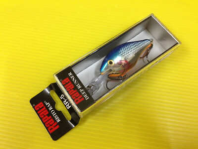 Rapala Risto Rap RR-5 SB, Silver Blue Color Crankbait Fishing Lure