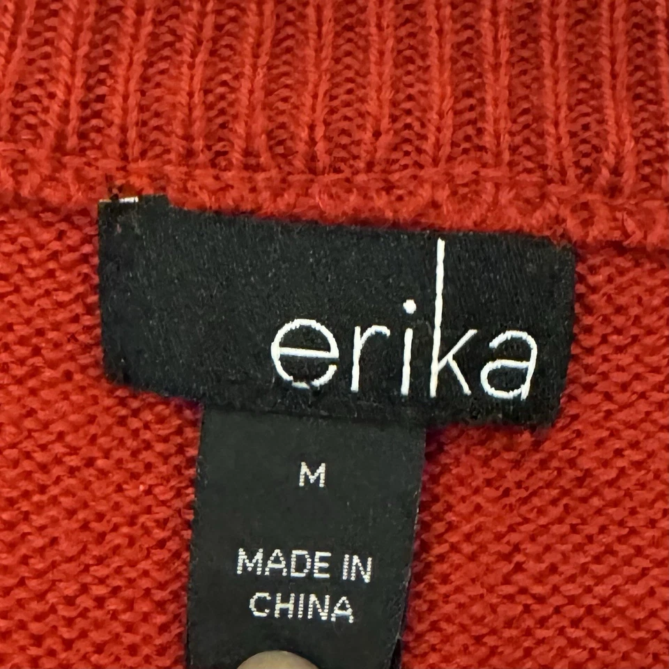 De Colección Erika Bordado Navidad Cárdigan Feo Suéter Santa Navidad Talla M Foto 2 de 4