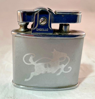 Vintage Excello Sure Light Flat Automatic Cigarette Lighter Japan nonworking