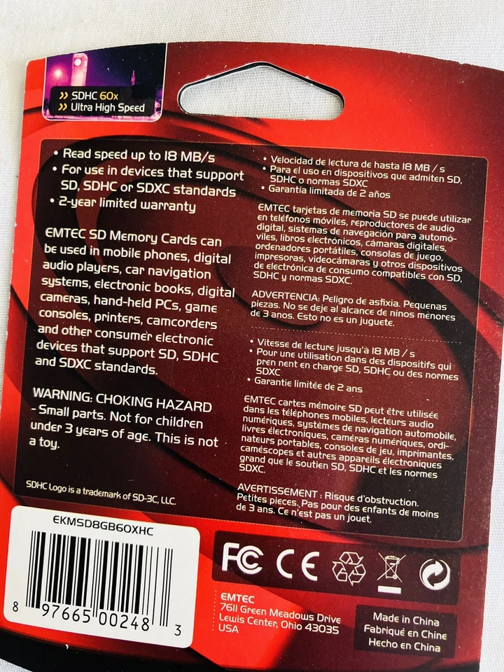 Emtec Sdhc Classic 4 New In Packaging - Image 2 of 2
