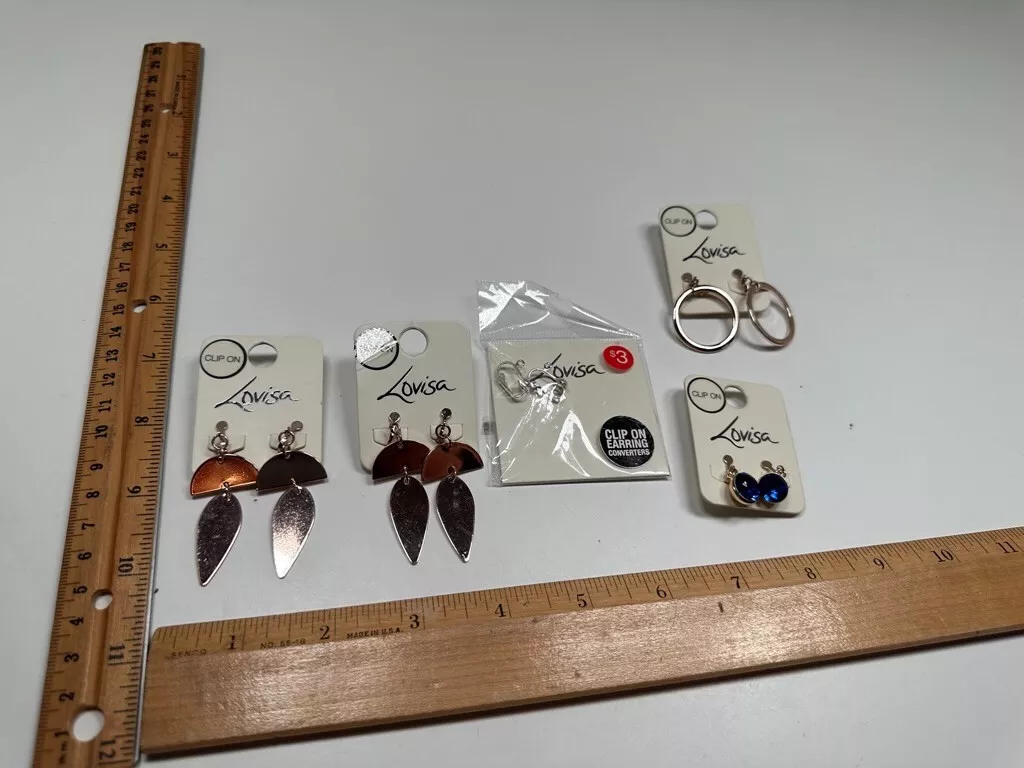 Lovisa Costume Jewelry Clip On Earrings