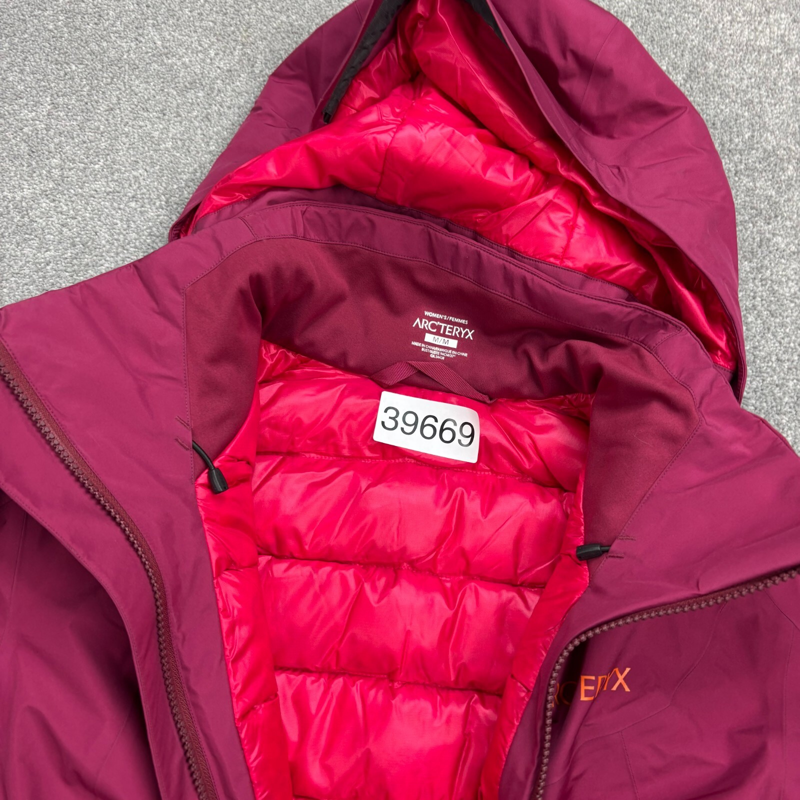 ARC'TERYX Giacca Arcteryx donna viola media escursionismo piumino d'oca Recco campione sci donna