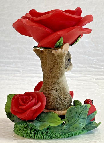 Charming Tails ~ FLORAL CANDLEHOLDER W/MAXINE Figure 93/203 ~ Fitz & Floyd NIB - Picture 7 of 17