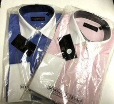 Donald J Trump Men's Dress Shirt With French Cuff Size assorted sizes,colors NIP