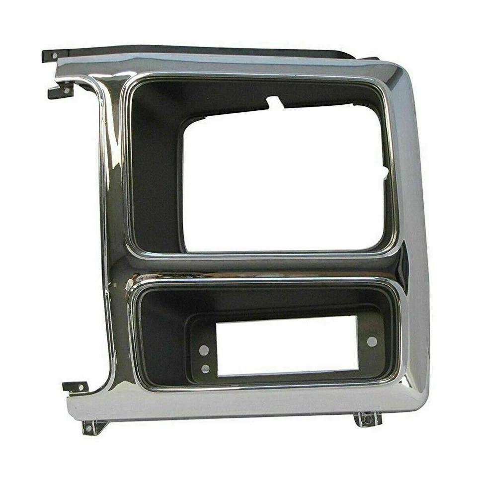 For 1982-1986 FORD F-150 BRONCO New Front Grille Silver & Headlamp Door Set 3pc - Image 4 of 4