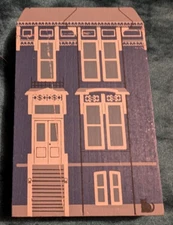 Vintage 1988 Cats Meow Shelf Sitter Painted Ladies Series Lady Iris Signd Faline