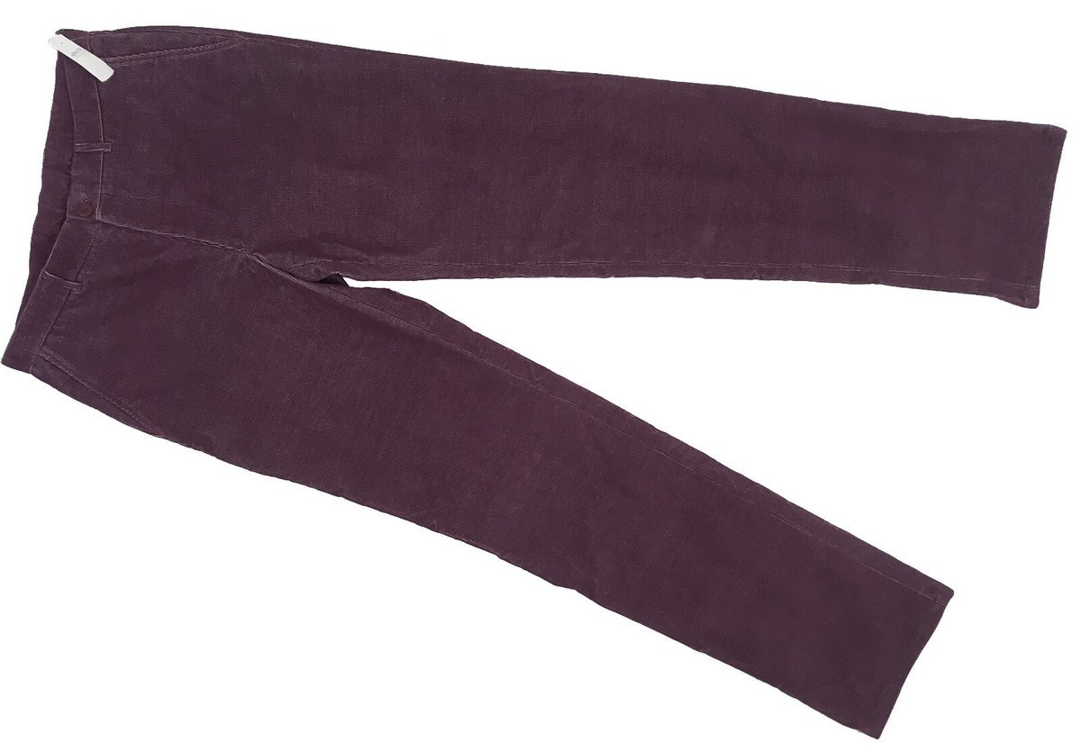 NEW Giorgio Armani Corduroy Pants (Cords)! 32 x 37 *Purple* Heavier Soft