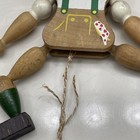 Vintage Wooden Jumping Jack Pull String Toy Alpine Boy Swiss Austria? 7” AsIs — photo 10