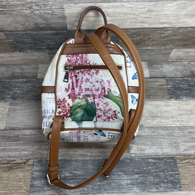 Picard Backpack Handbag Leather White Brown Floral Medium | eBay display picture 1