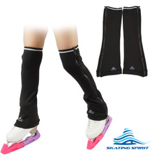 SKATING SPIRIT Zip-off Skating Leg Warmer 1 pair , Thermal Fabric Non-Slip