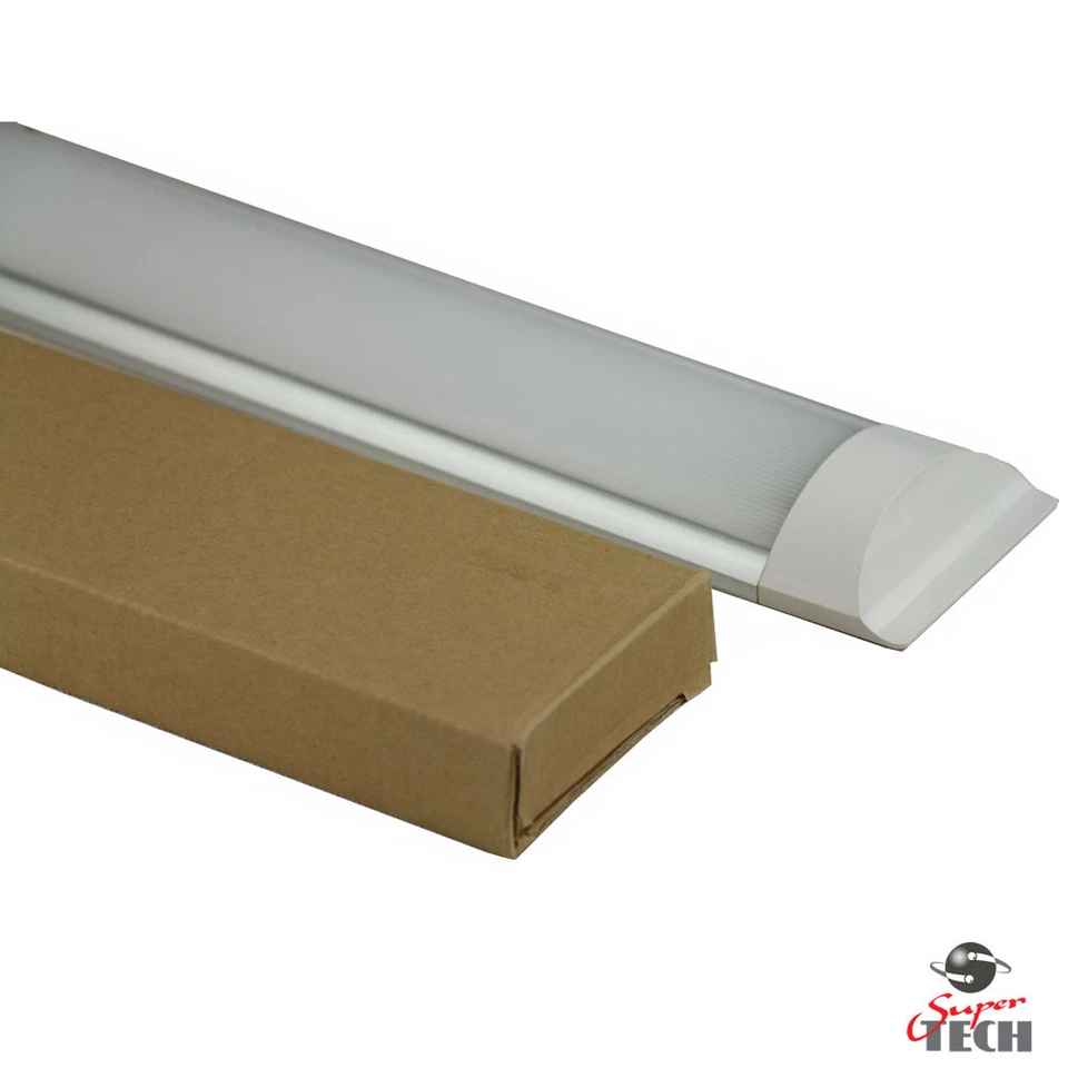 2 xT8 44W 1200MM 4000LM SLIM LED BATTEN LINEAR TUBE LIGHT CEILING SURFACEMOUNTED - Image 3 of 4