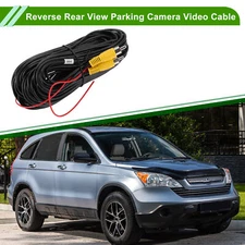 Reverse Rear View Parking Camera Video Cable 20m/65.62ft Black RCA 1 Pcs