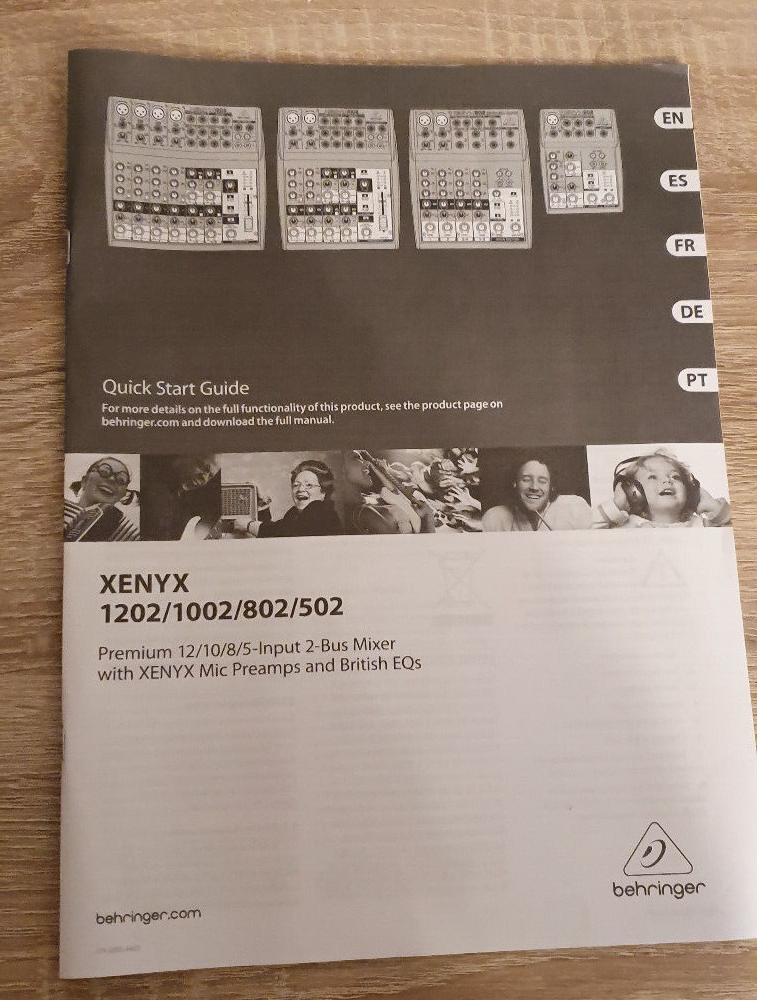 behringer xenyx 1202 fx mixer. Virtually MINT, Power supply, manual