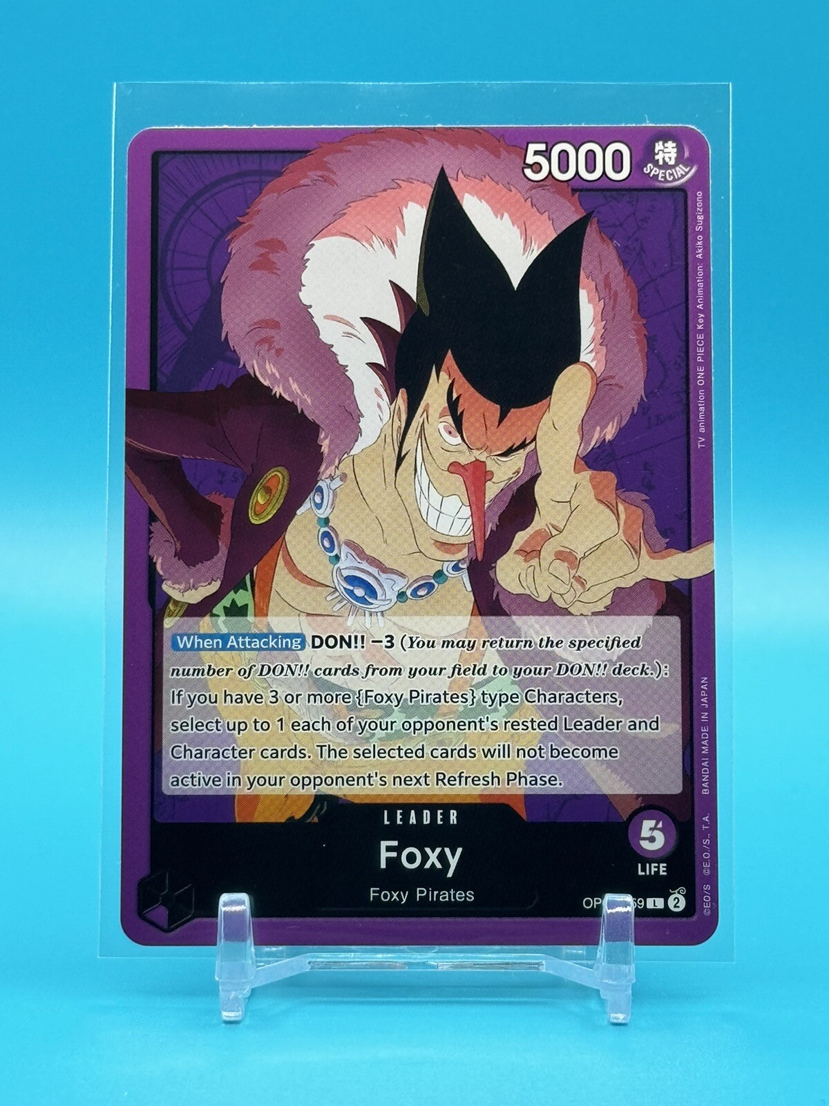 Foxy L OP07-059 ENGLISH ONE PIECE Card Game 500 Years in Future NM Ships Now