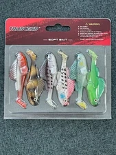 Truscend Soft Bait Fishing Lures, 2.5", 6-pack