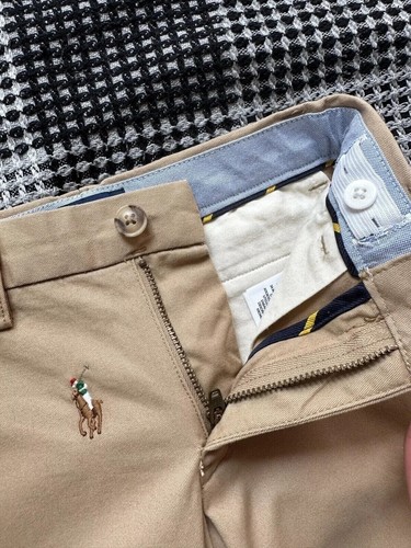 Polo Ralph Lauren Kids Trousers Chinos Pants Monogram Logo Size 4 110 - Picture 7 of 11
