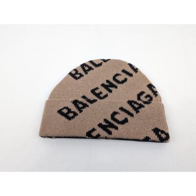 Balenciaga Q:2 / Logo Beanie Hat in Beige BNWT OS | eBay