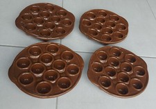 Poêlon, plat, assiette à escargot en céramique 