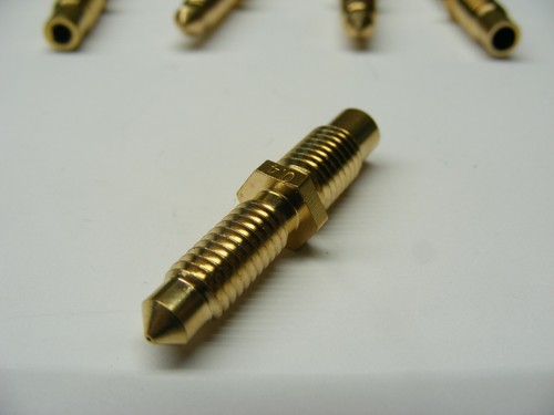 QTY10 BRASS NOZZLE 4MMID 35L 6MMHEX M6 7 THREAD 0.4 TIP 3D PRINTER USA EXPEDITE - Picture 10 of 12