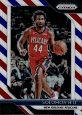 2018-19 Panini Prizm Solomon Hill #197 Prizms Red White Blue New Orleans 14H