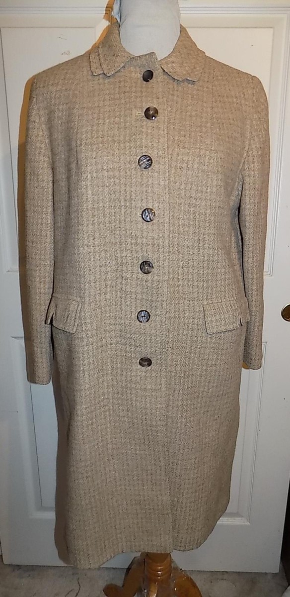 専用vintage HARRIS TWEED balmacaan brookes 1920s Brown Herringbone Tweed Balmacaan Coat | Olderbest