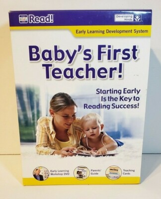 Baby s First Teacher READ! Early Learning Development System DVDs Teaching Cards
