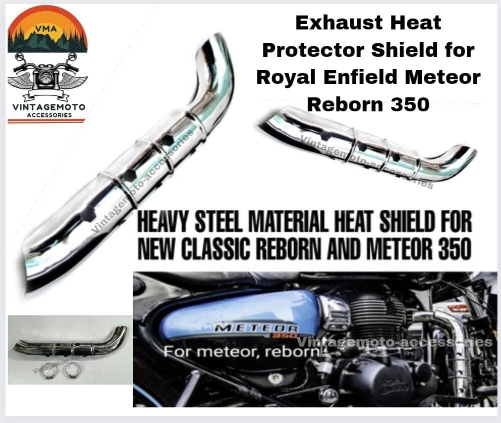 Exhaust Heat Protector Shield for Royal Enfield Meteor 350cc | eBay