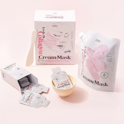ZTU Leeds-fit Collagen Cream Mask Modeling Pack 20 times, KBeauty, sample