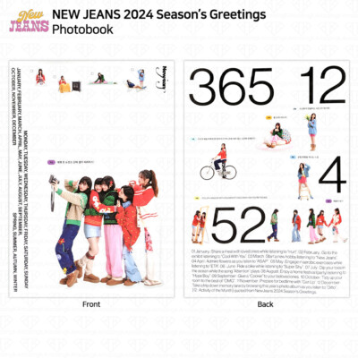 New Jeans 2024 Season's Greetings Desk Calendar Photobook Diary | eBay