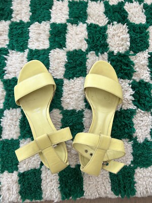 Gianvito Rossi  Versilia 60MM Leather Sandals Baby Yellow