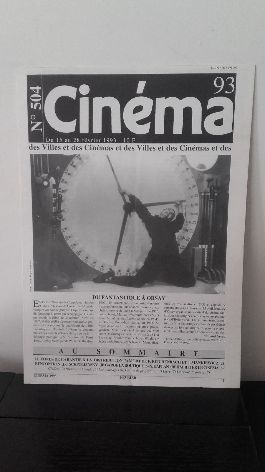 Cine - N º 504-15 A 28 Febrero 1993 - de La Fantasía A Orsay