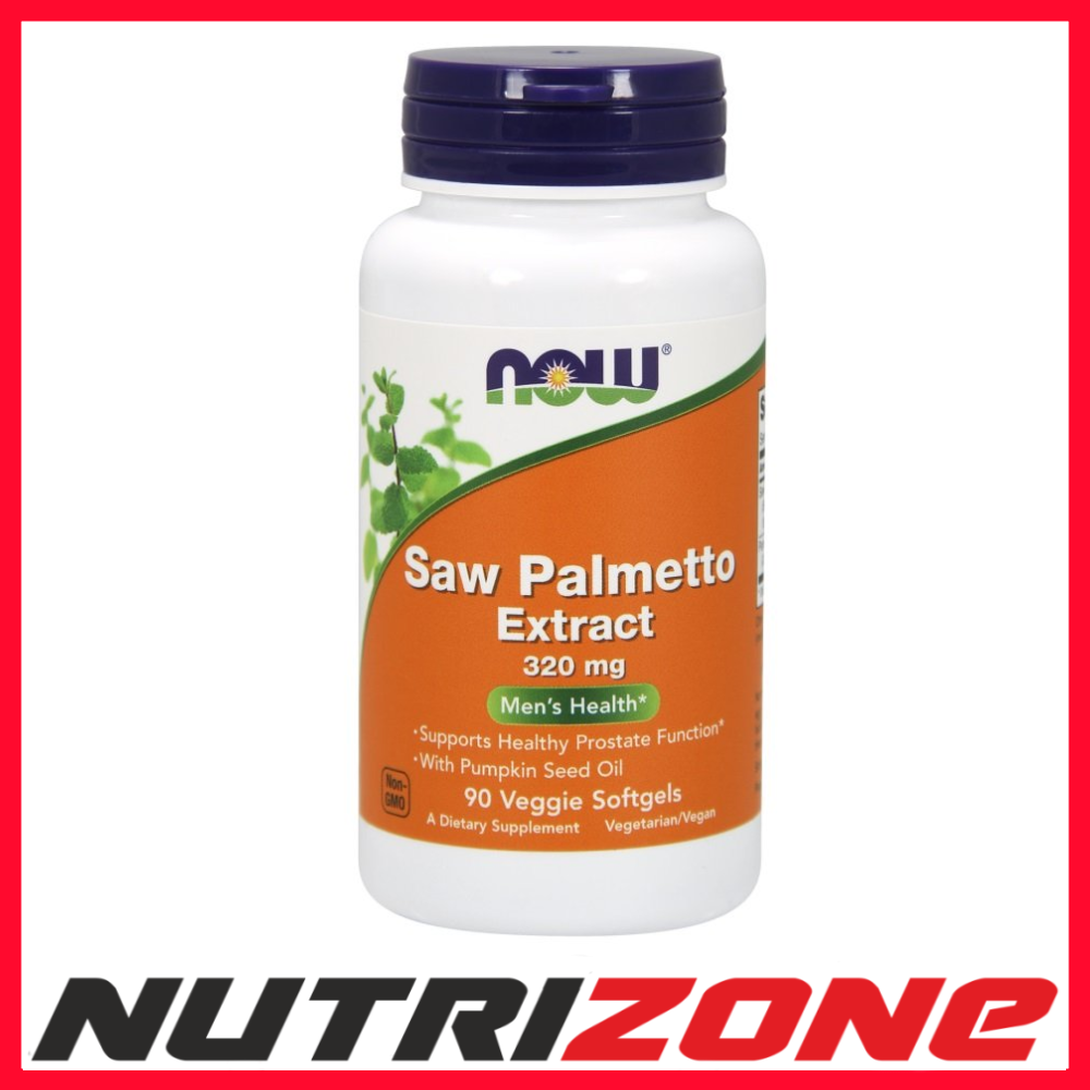 Now Foods Saw Palmetto Extract with Pumpkin Seed Oil 320mg - 90 veggie softgels