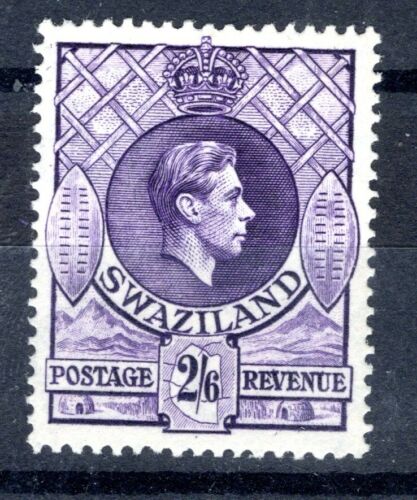 Swaziland, 1938 sg 36a 2/6 violet perf 13 1/2 x 14 fin comme neuf  - Photo 1/1