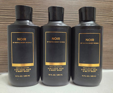 Bath  Body Works NOIR 3-IN-1 Hair, Face  Body Wash 10 FL SET OF 3 