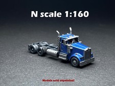 N Scale 1:160  W900L Tandem Axle Semi - Truck ONLY - UNPAINTED, NOT A TOY 